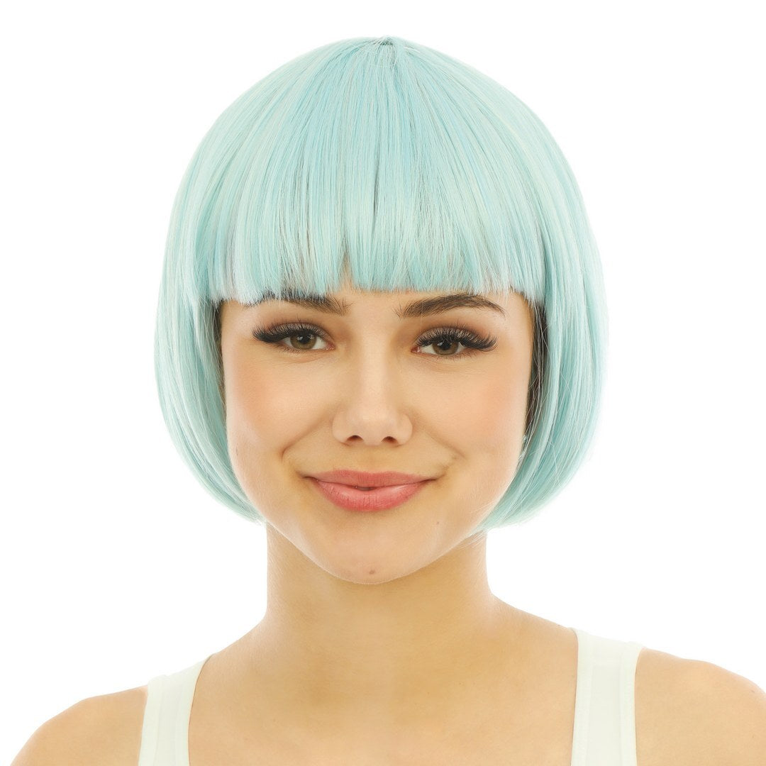 Perruque cabaret - luxe - bleu clair