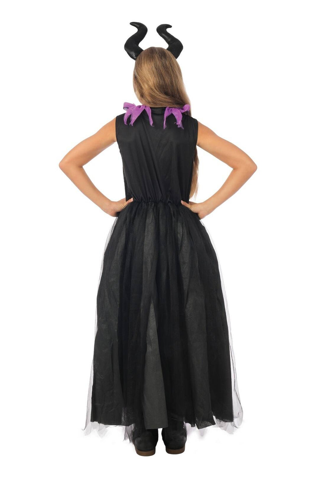 Costume sorcière maléfique - noir, violet - enfant