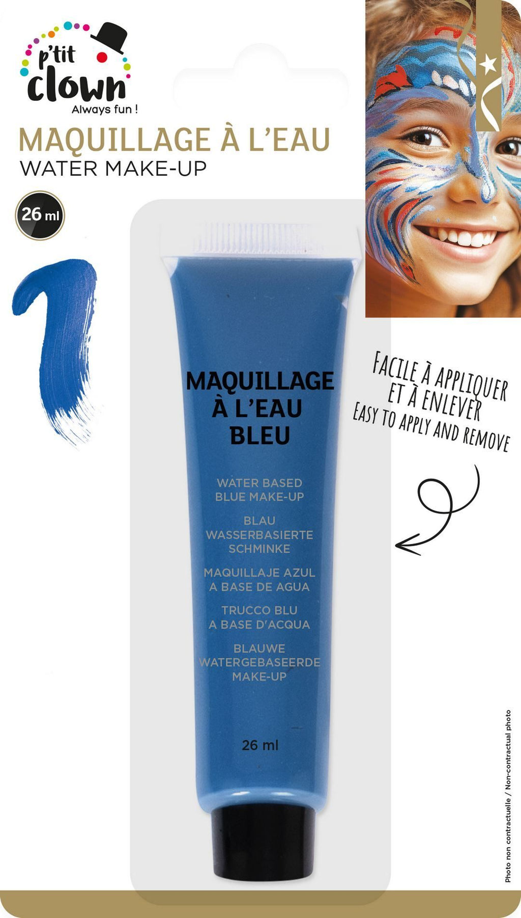 Fard à l'eau en tube - 26 ml - bleu