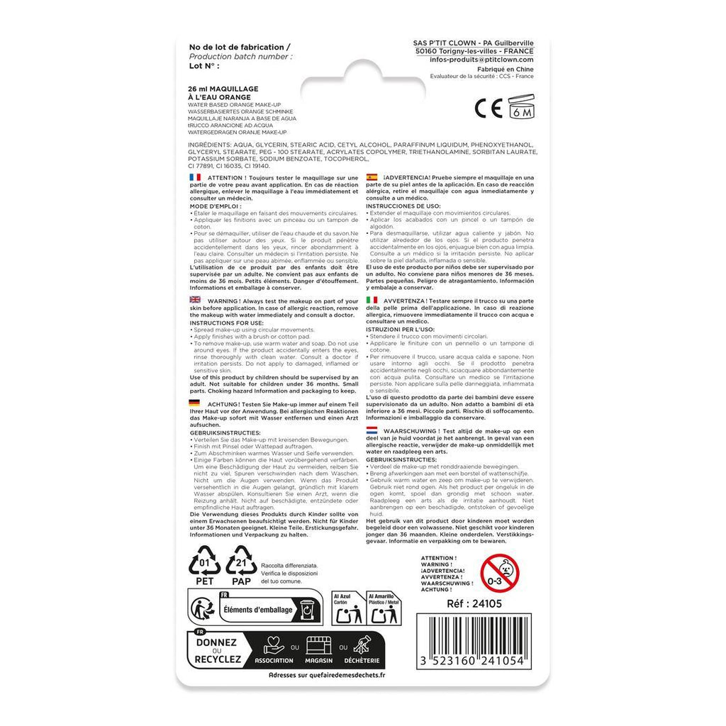 Aquarell-Schminke in der Tube – 26 ml – Orange