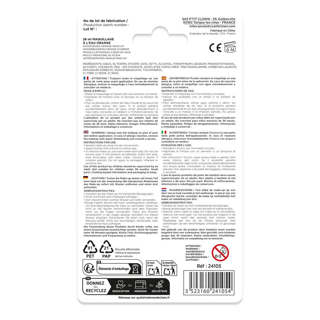 Aquarell-Schminke in der Tube – 26 ml – Orange