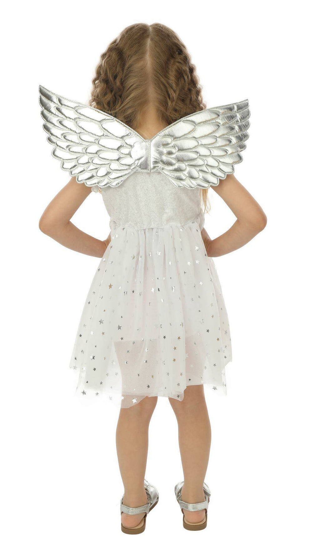 Costume ange - blanc, argent - fil