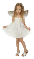 Costume ange - blanc, argent - fil