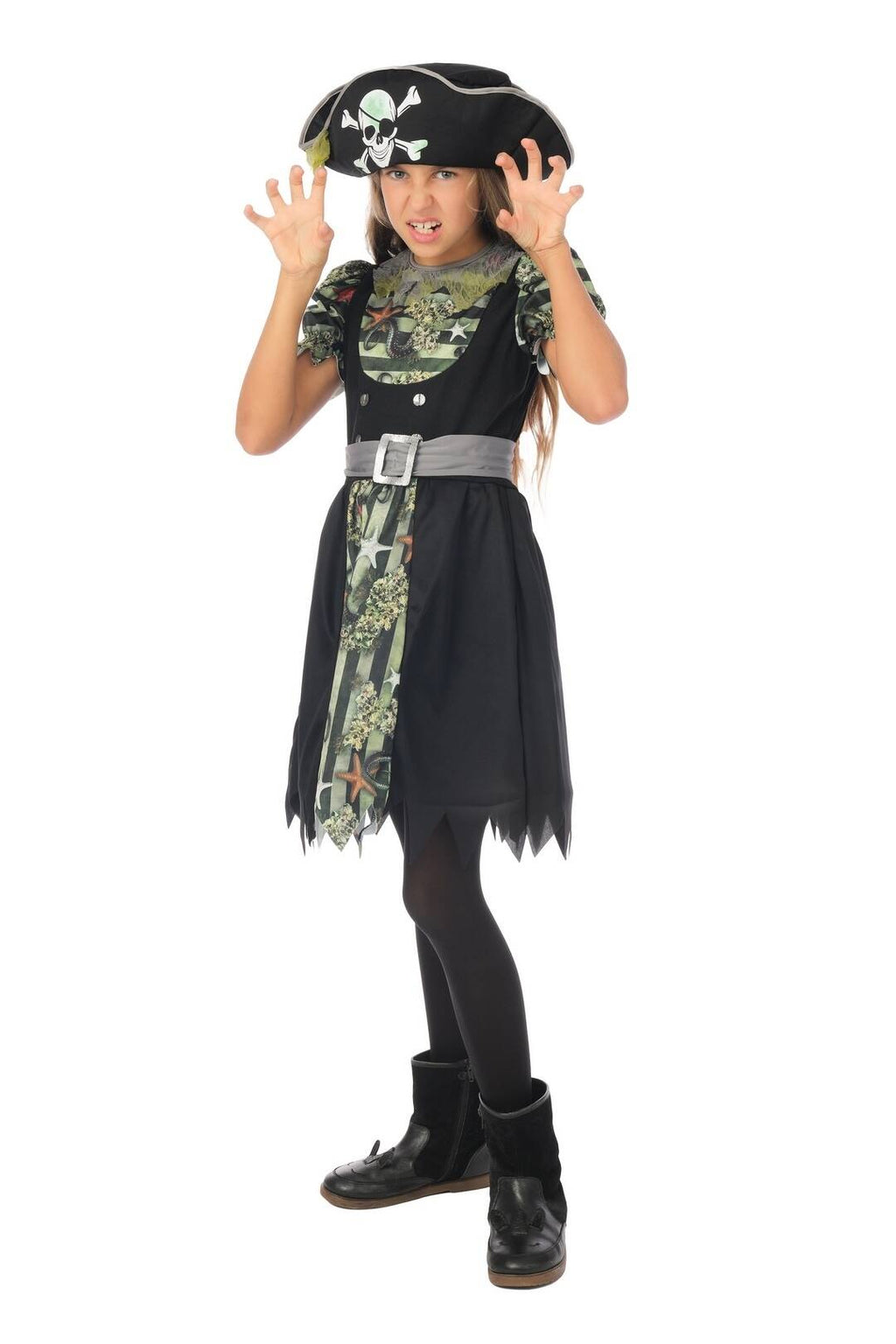 Costume pirate zombie - fille