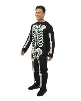 Costume squelette - phosphorescent - adulte