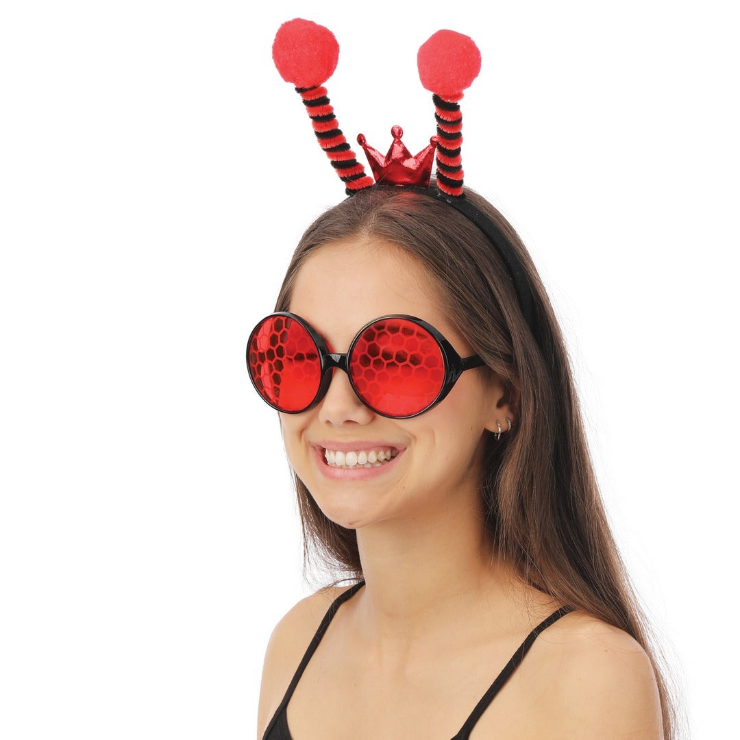 Marienkäfer-Set - Brille und Stirnband - Erwachsene