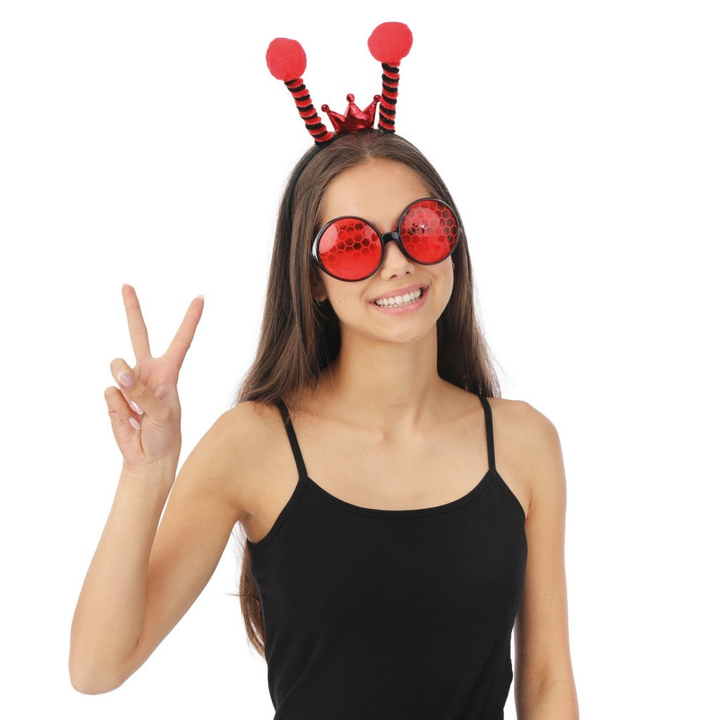 Marienkäfer-Set - Brille und Stirnband - Erwachsene