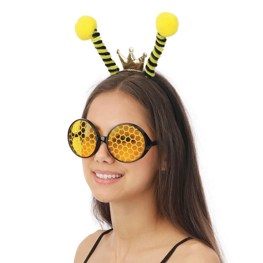 Bienen-Set - Brille und Haarreif - Erwachsene