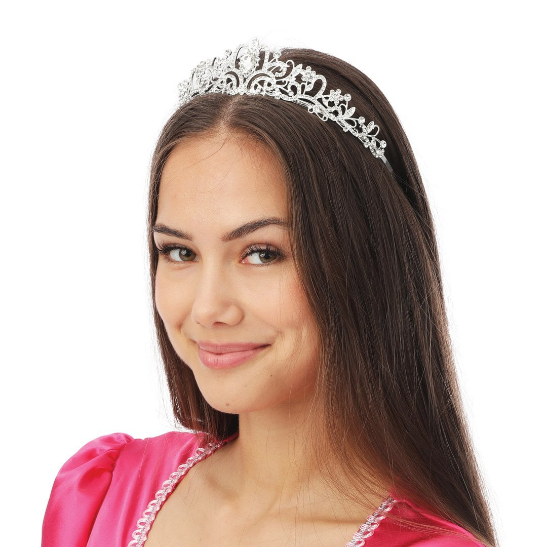 Prinzessinnen-Diadem - Metall - Silber