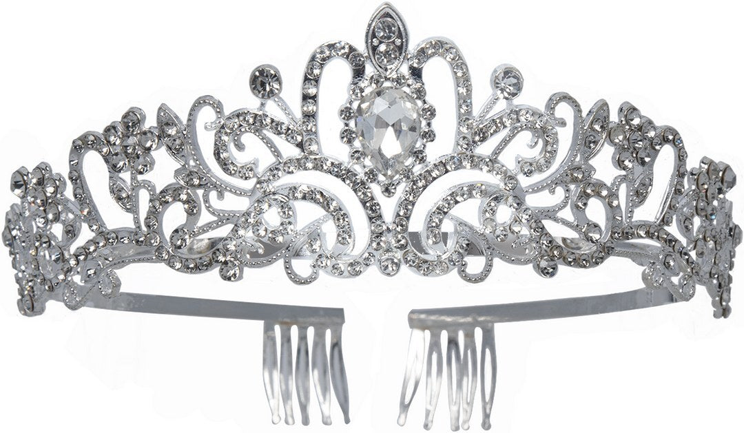 Prinzessinnen-Diadem - Metall - Silber