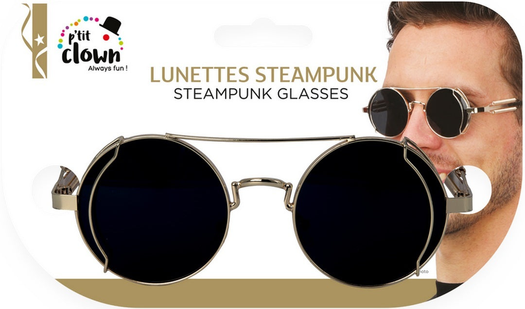 Runde Steampunk-Brille - Metallrahmen