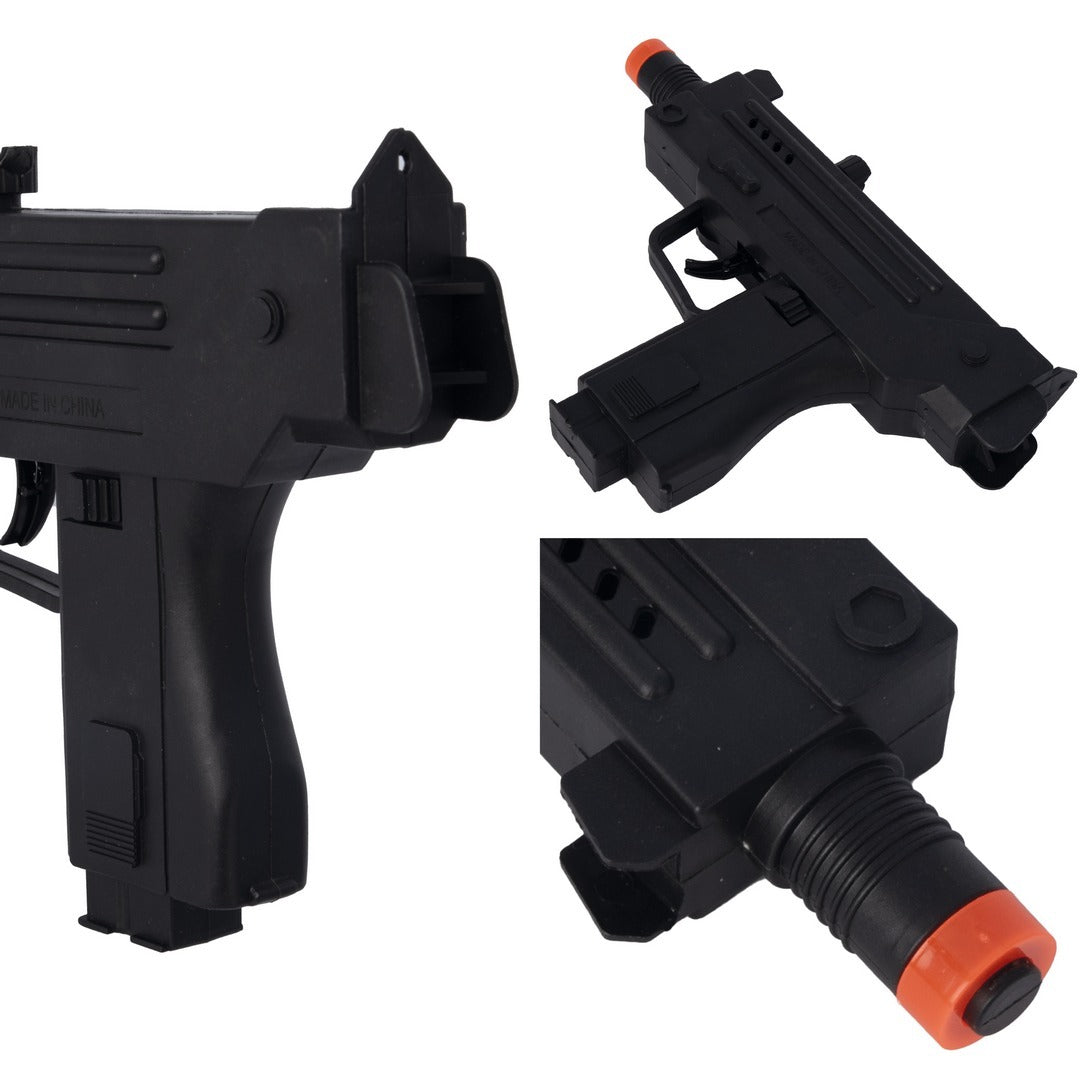 Mini-Maschinenpistole Uzi mit Feuerstein – 18cm