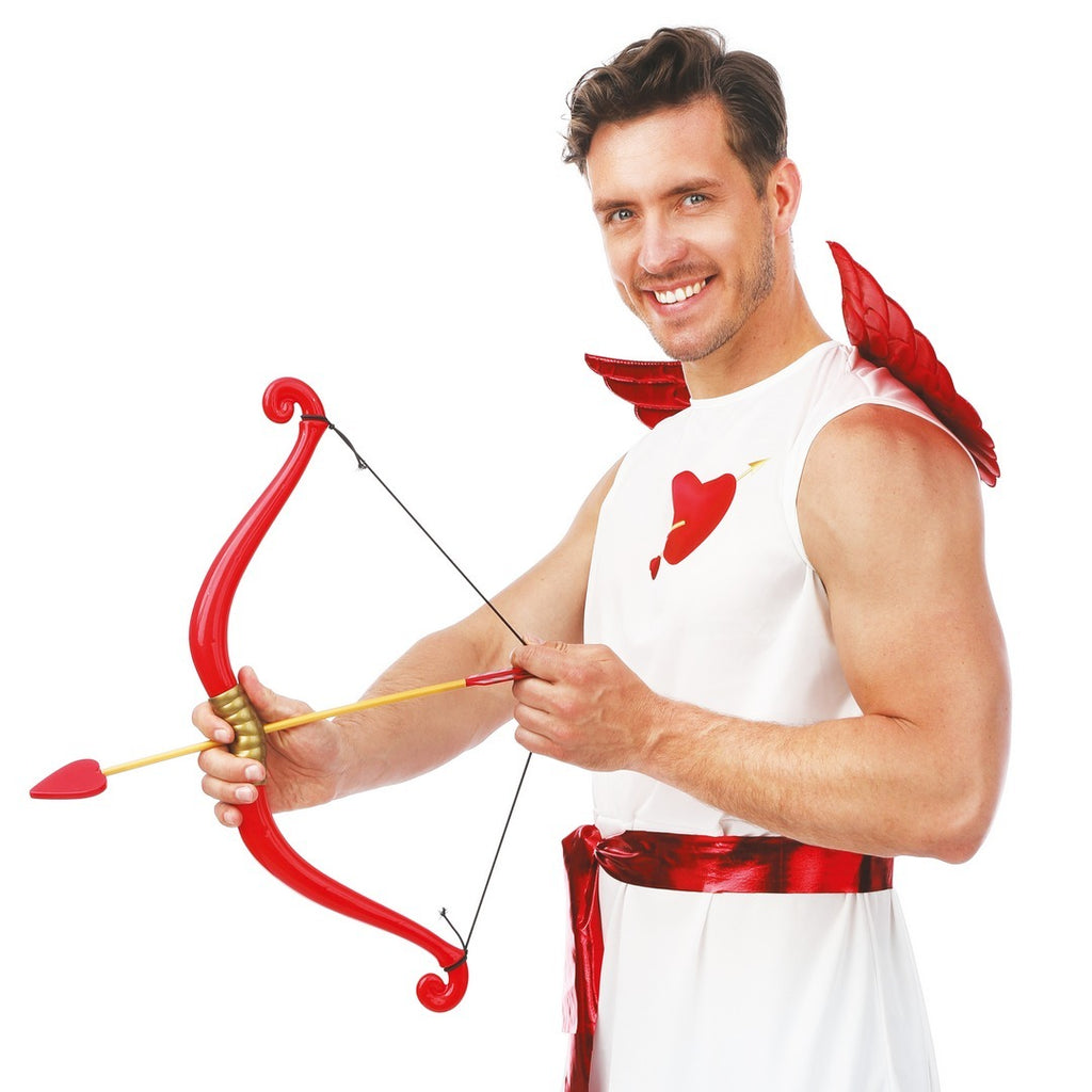 Arc de Cupidon avec flèche - rouge - 55cm