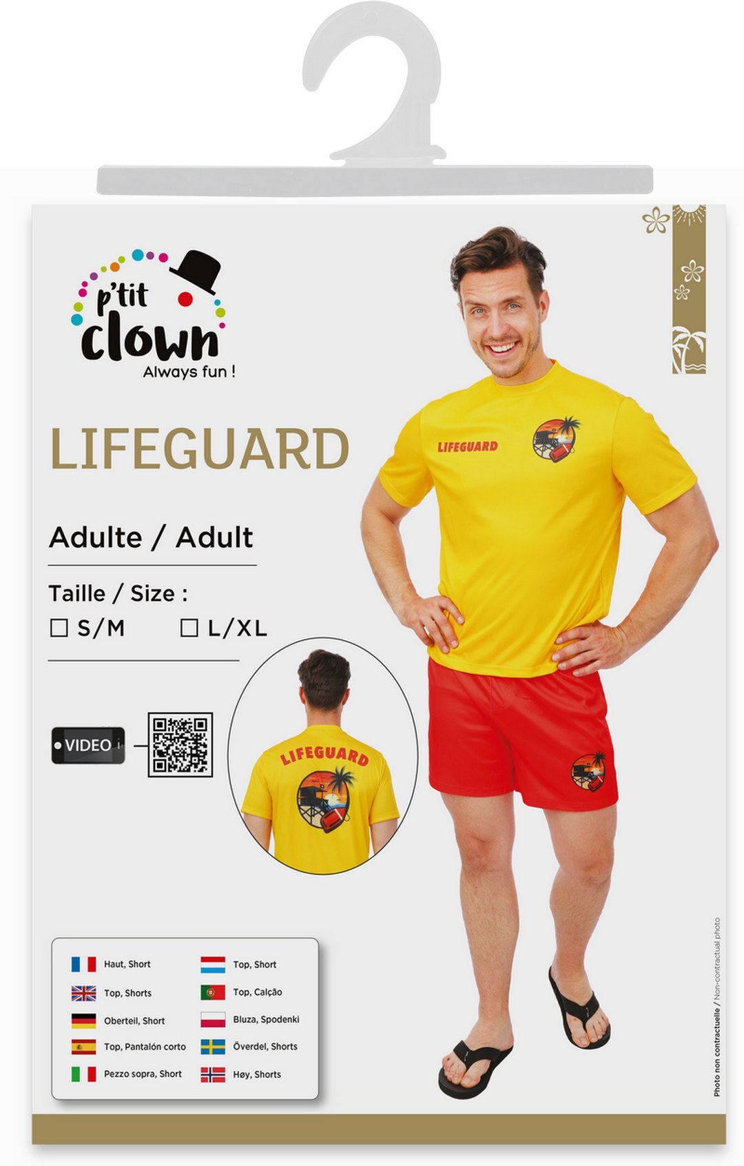 Lifeguard costume - adult