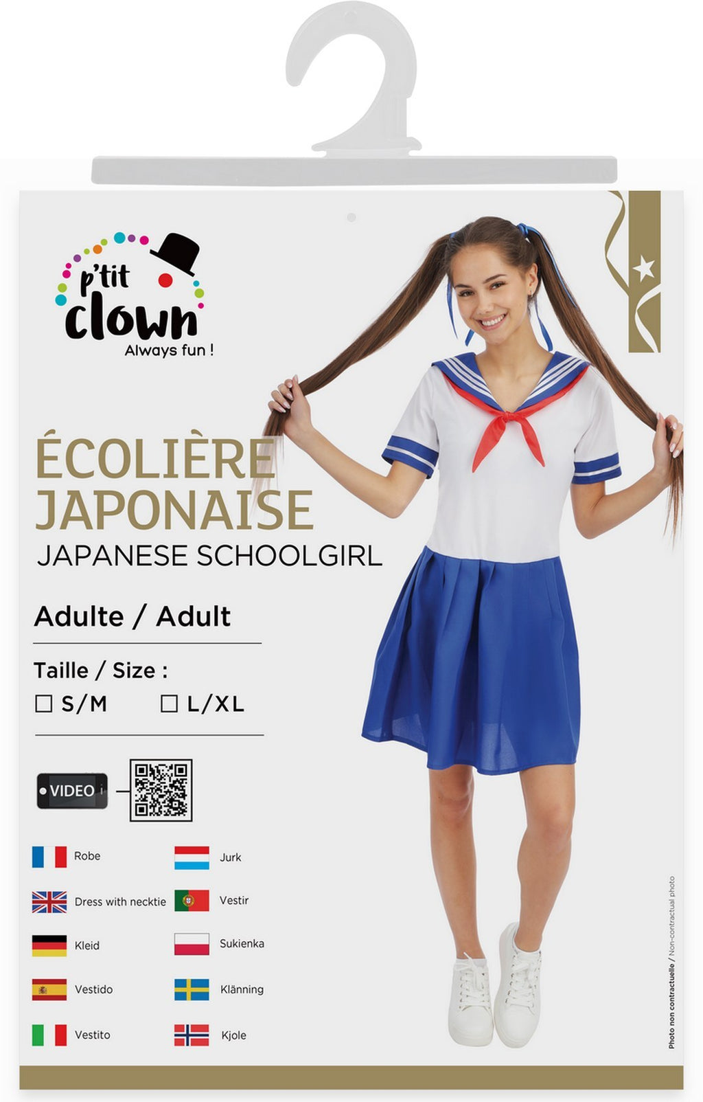 Japanisches Schulmädchen-Kostüm – Erwachsene