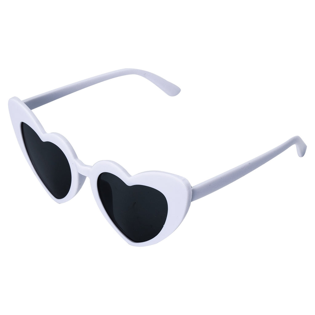 Lunettes coeur - blanc