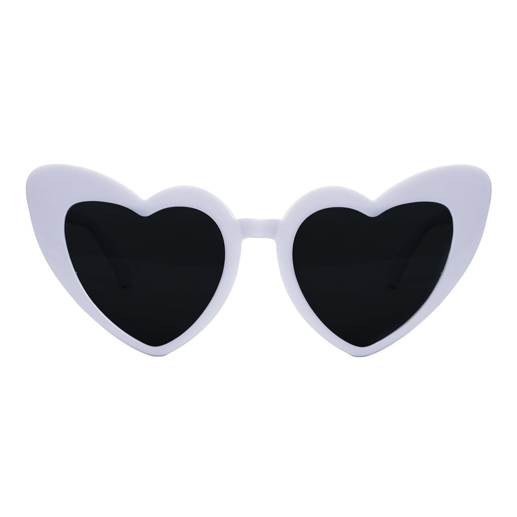 Lunettes coeur - blanc