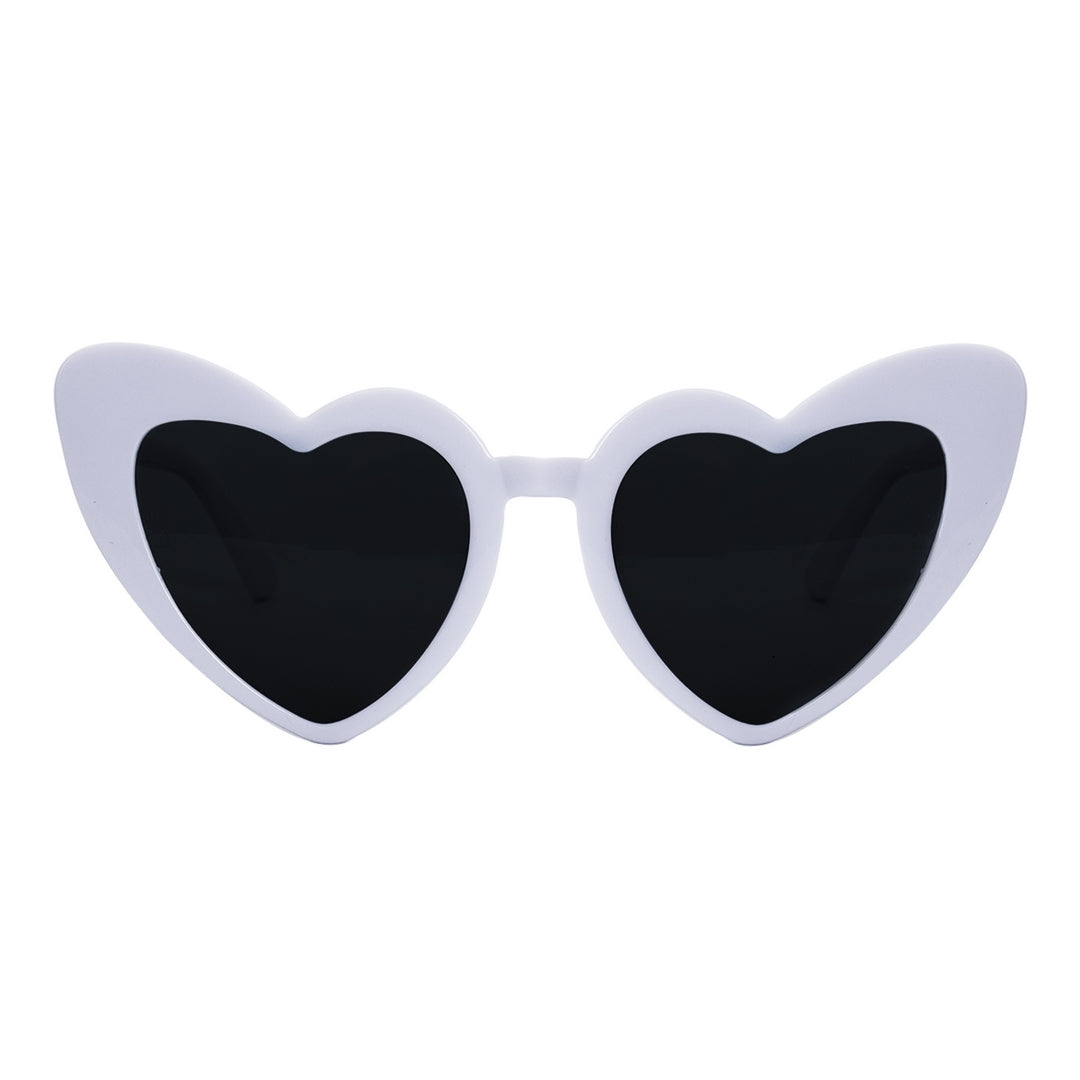 Lunettes coeur - blanc