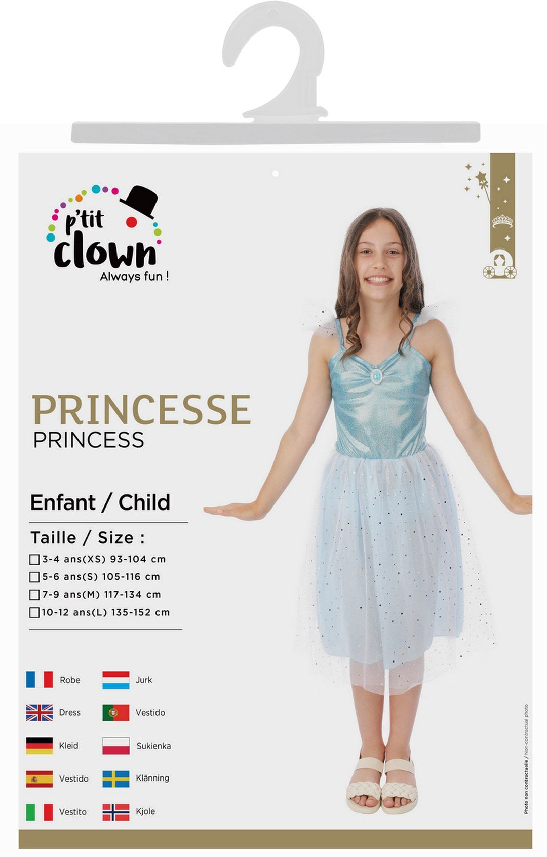 Prinzessinnenkostüm - blau - Kind