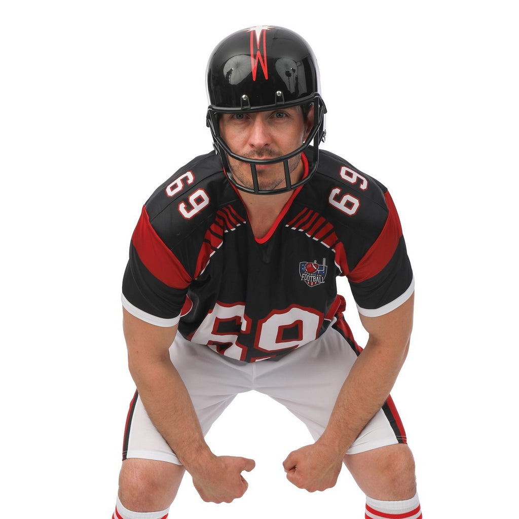 Casque footballeur americain - noir
