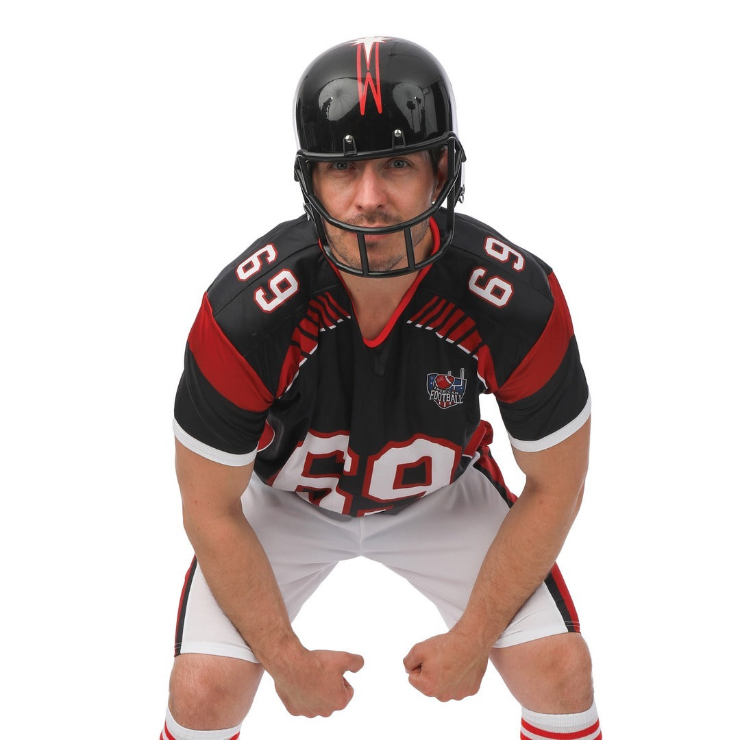 Casque footballeur americain - noir