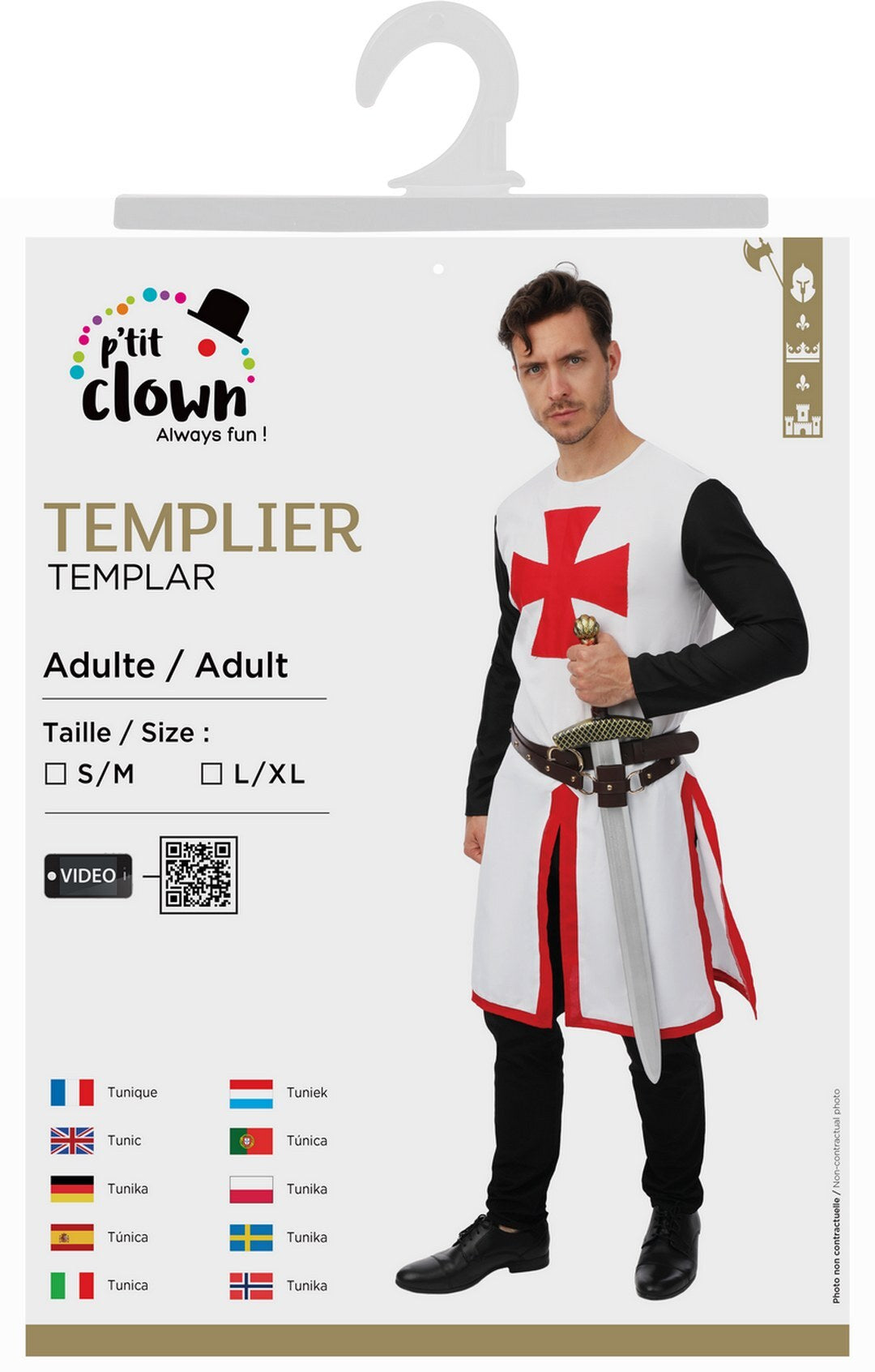 Costume Templier - adulte