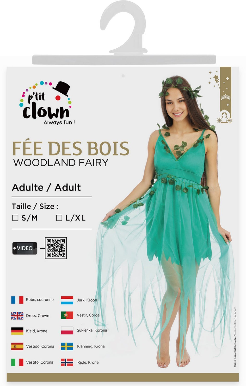 Costume fée des bois - adulte