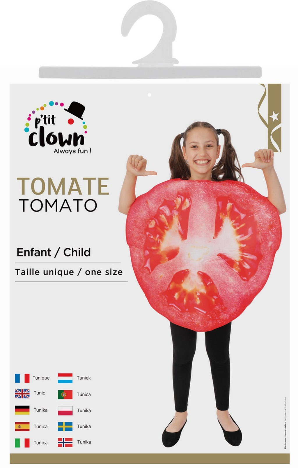 Tomatenkostüm - Einheitsgröße - Kinder