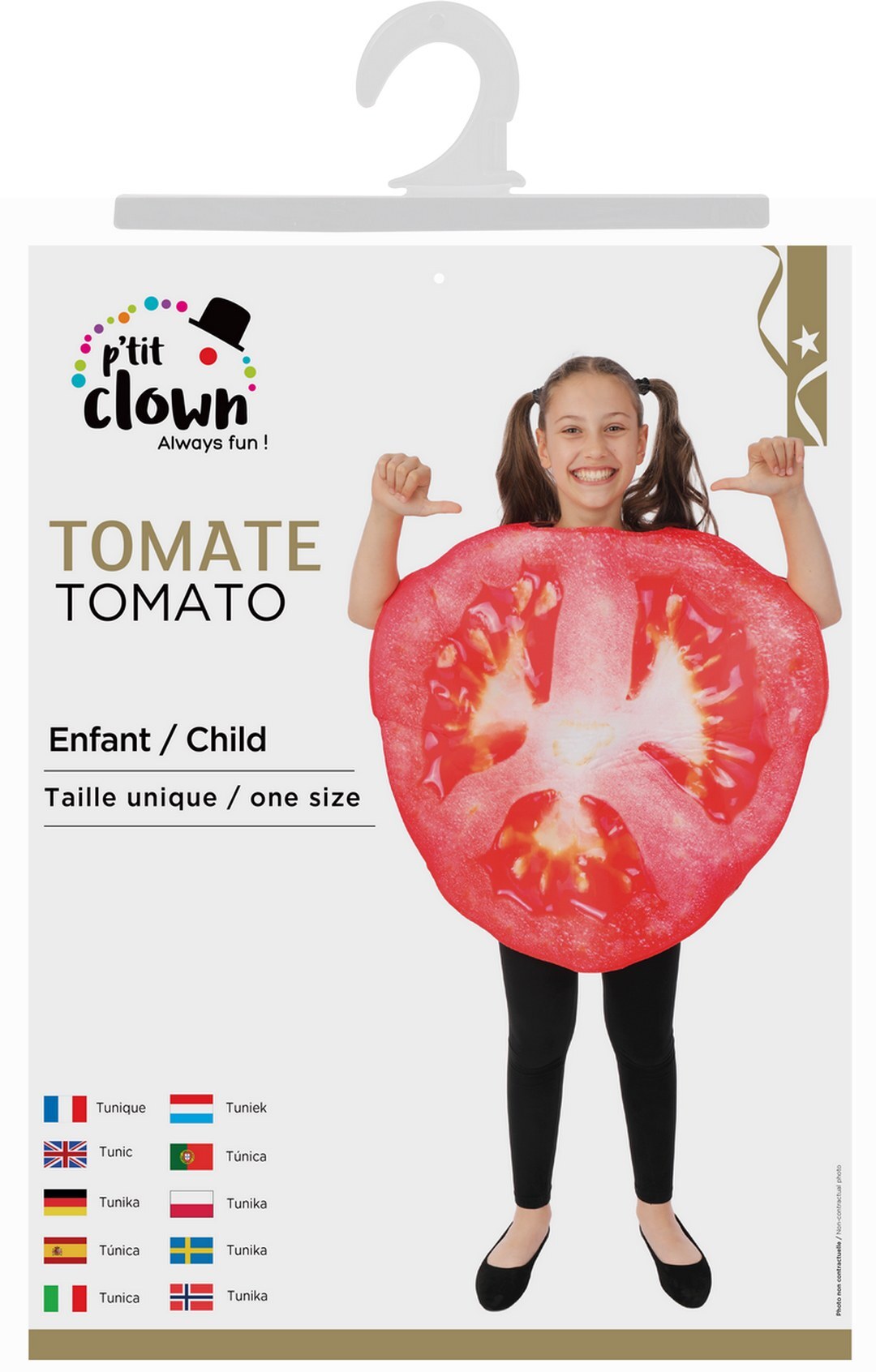 Tomatenkostüm - Einheitsgröße - Kinder