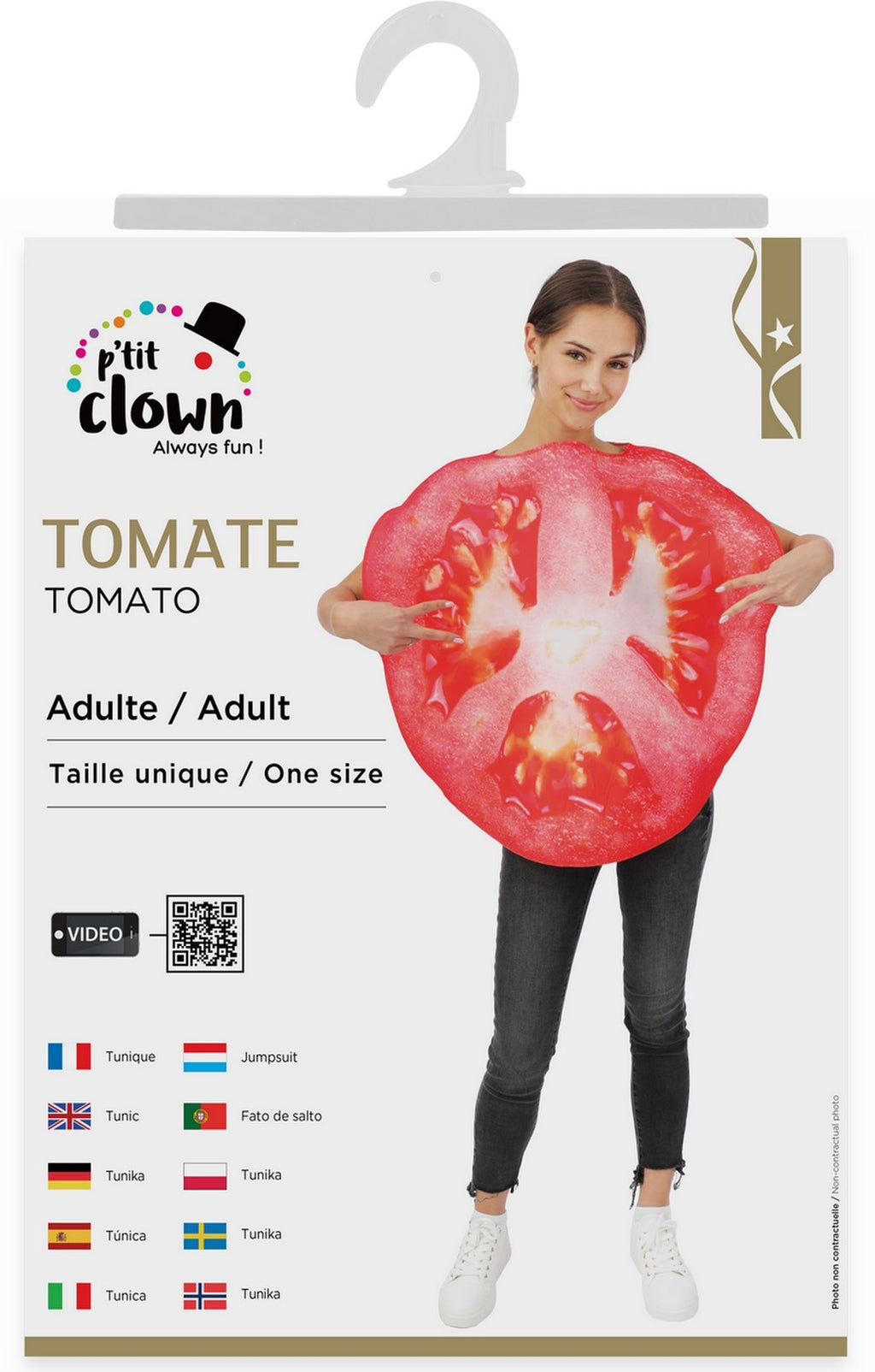 Tomatenkostüm - Einheitsgröße - Erwachsene