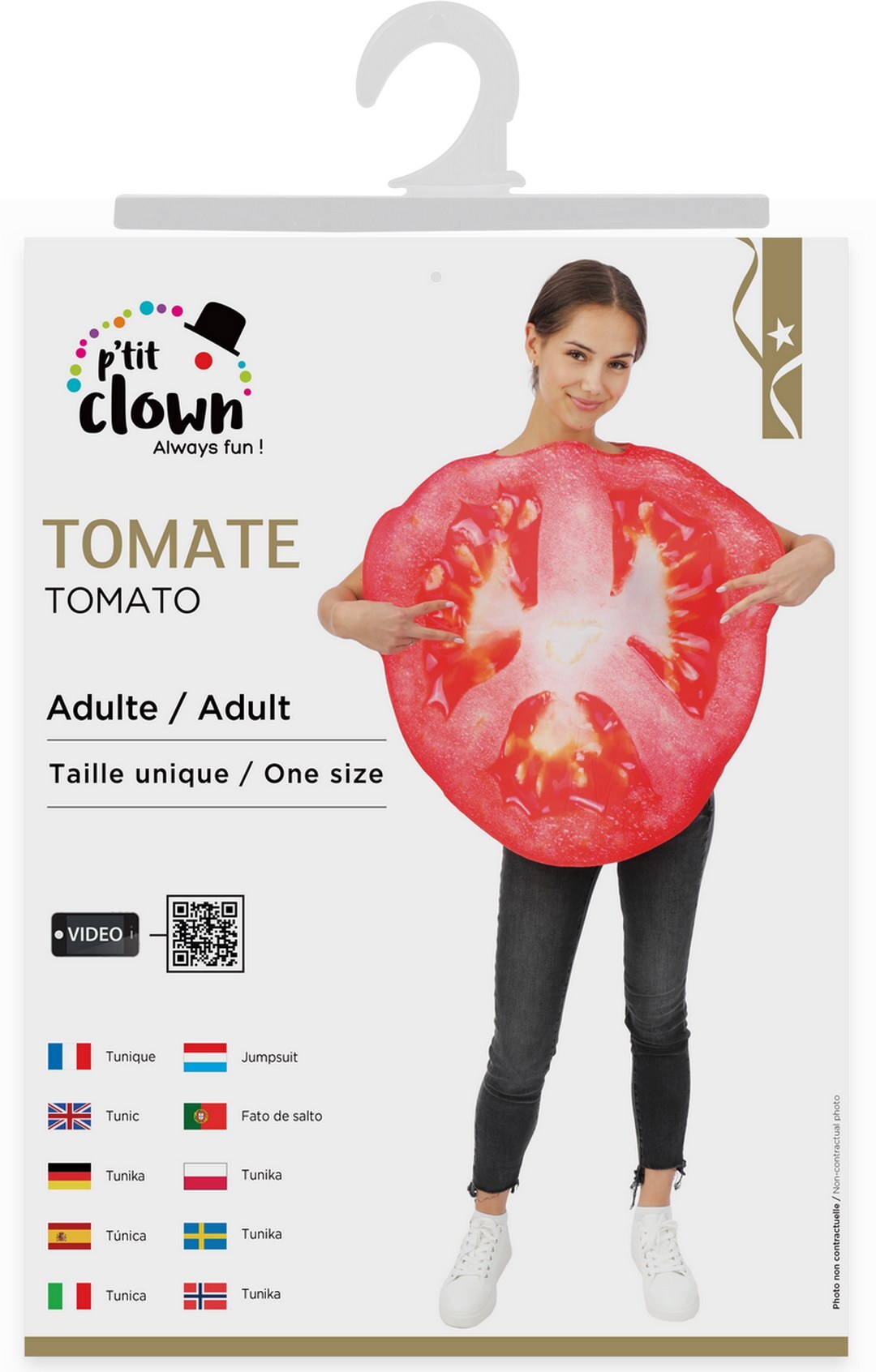 Tomatenkostüm - Einheitsgröße - Erwachsene