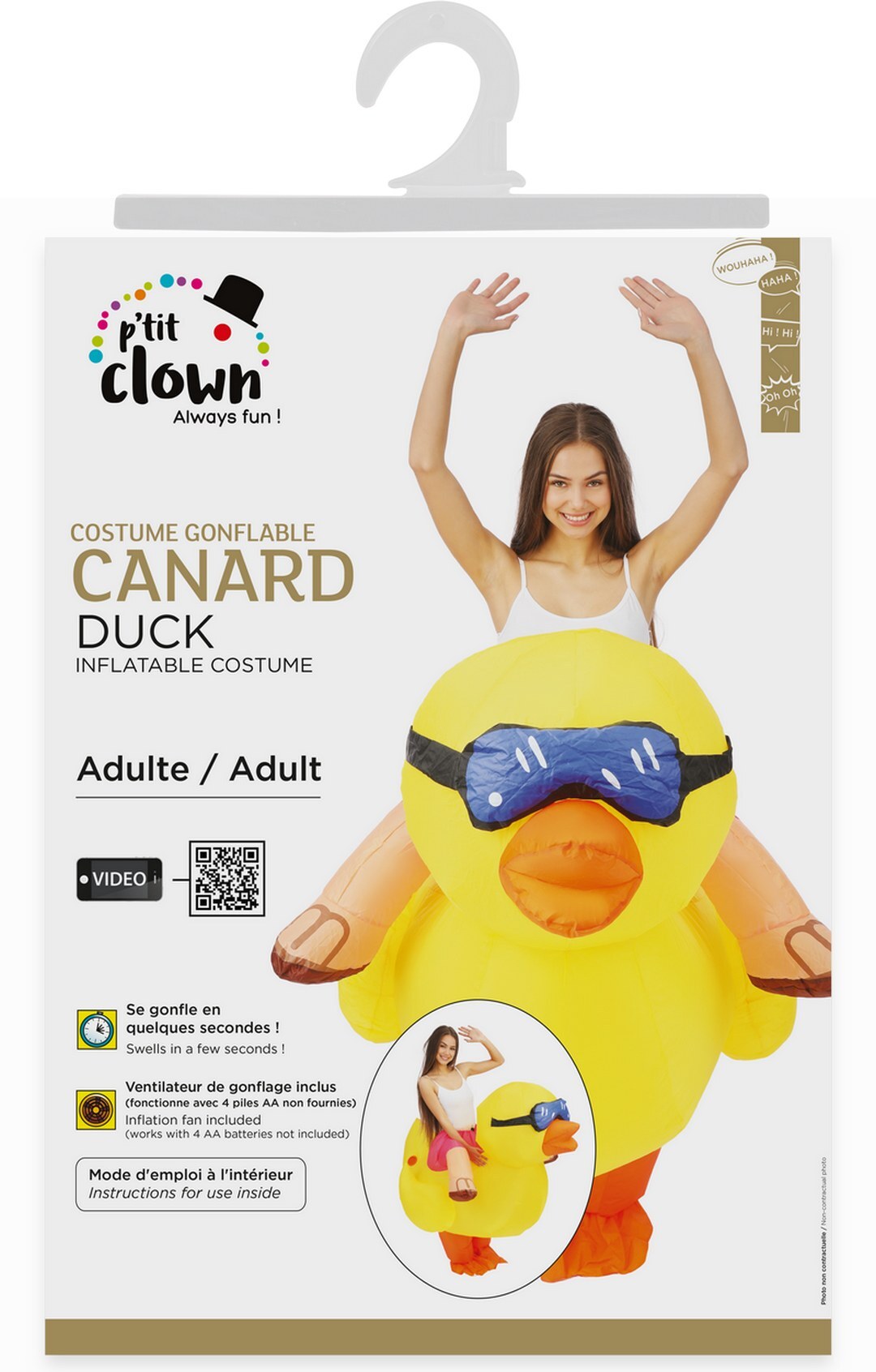 Costume gonflable canard - adulte