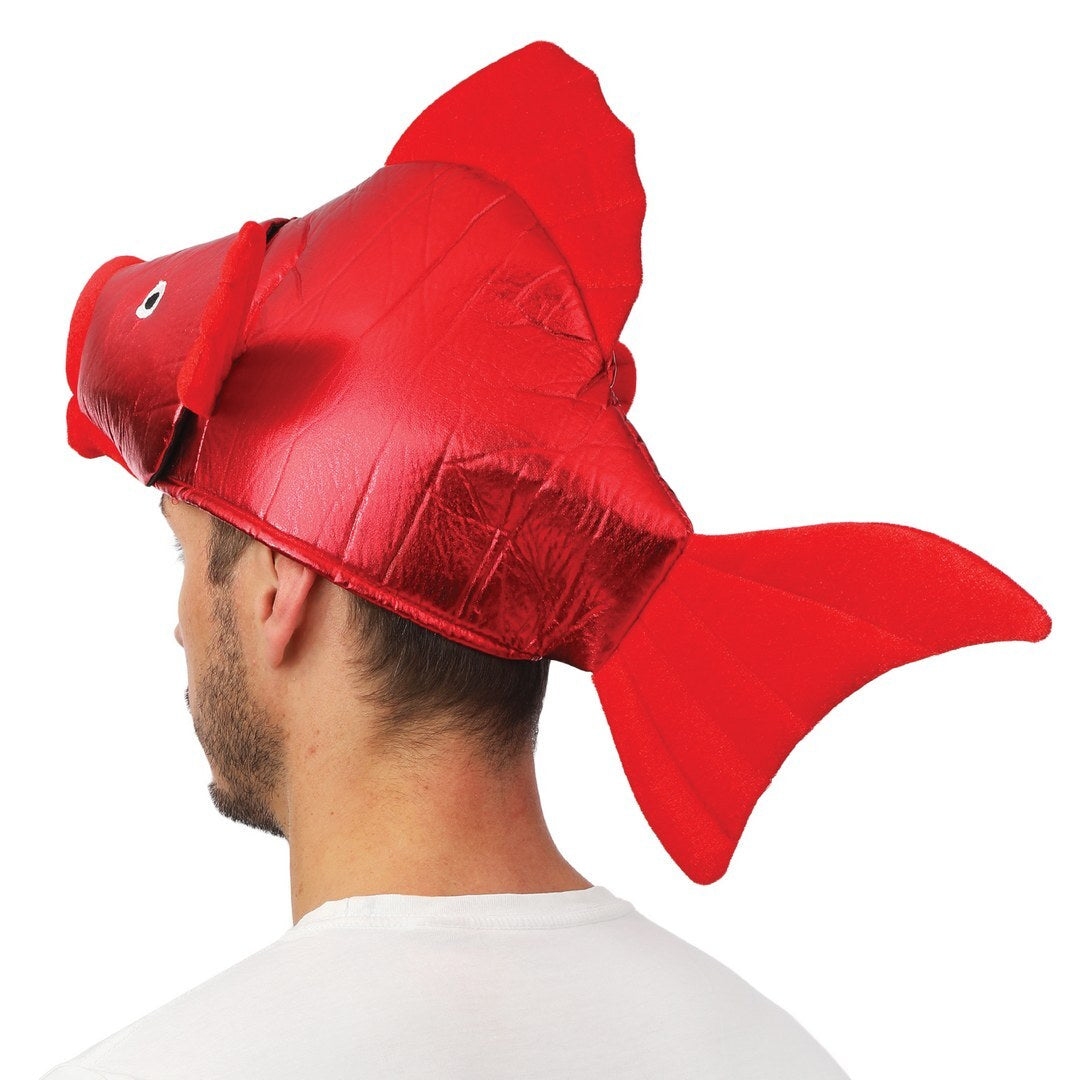 Chapeau poisson - rouge - adulte