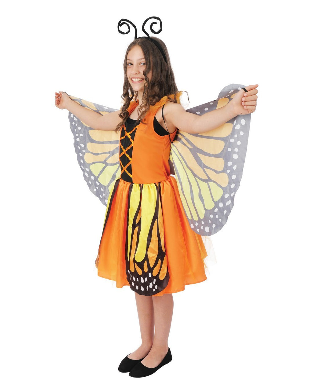Costume papillon - orange - enfant