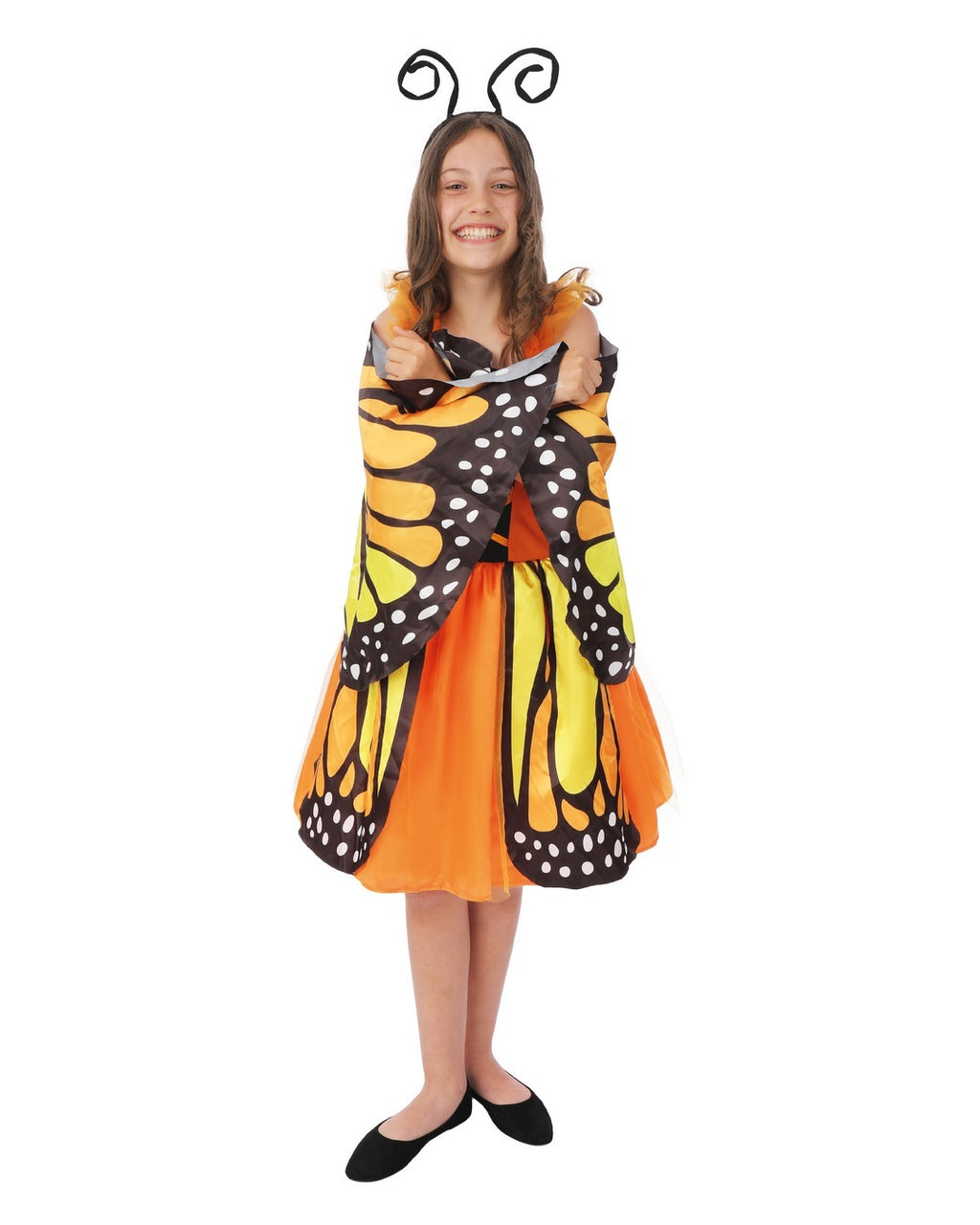Costume papillon - orange - enfant