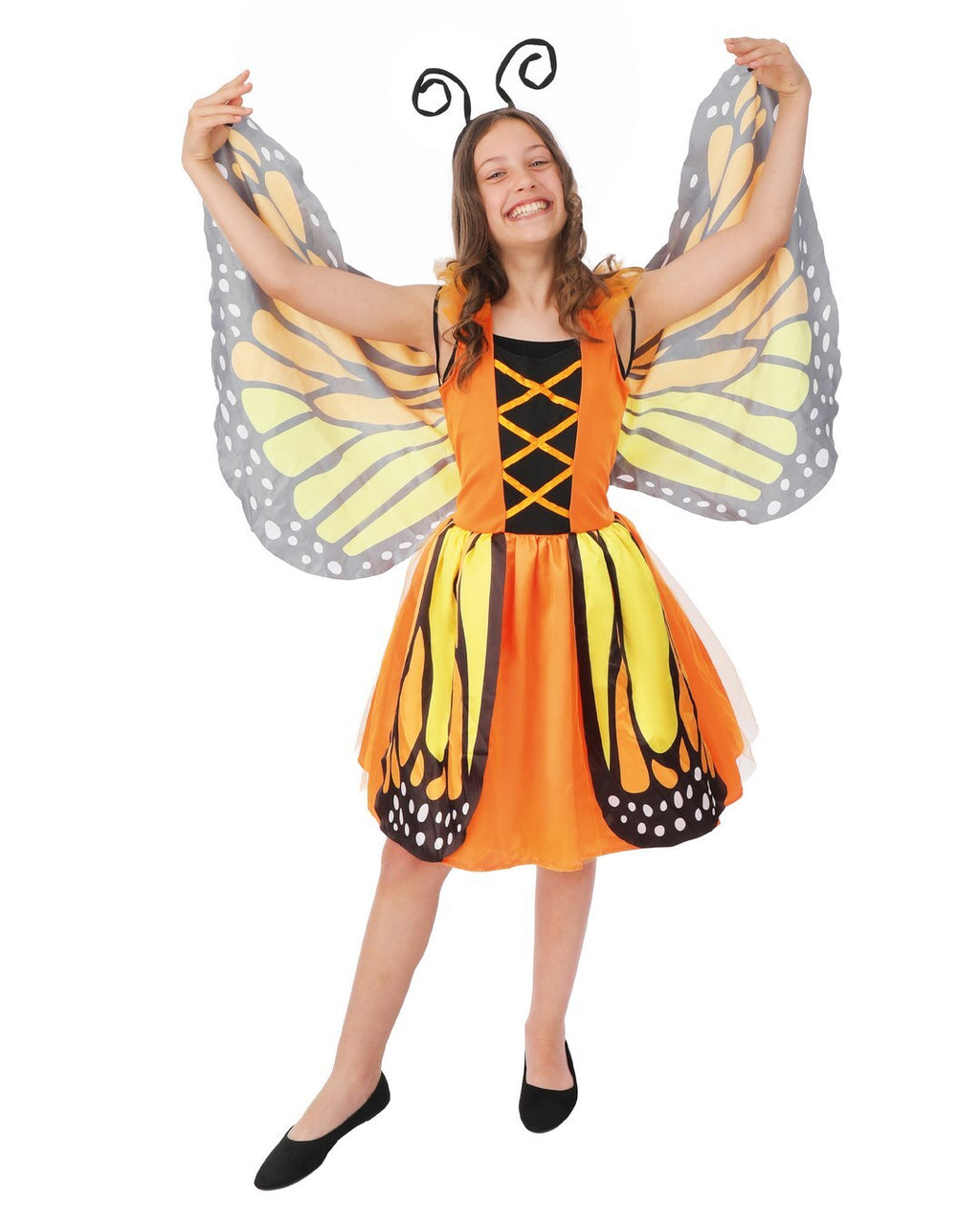 Costume papillon - orange - enfant