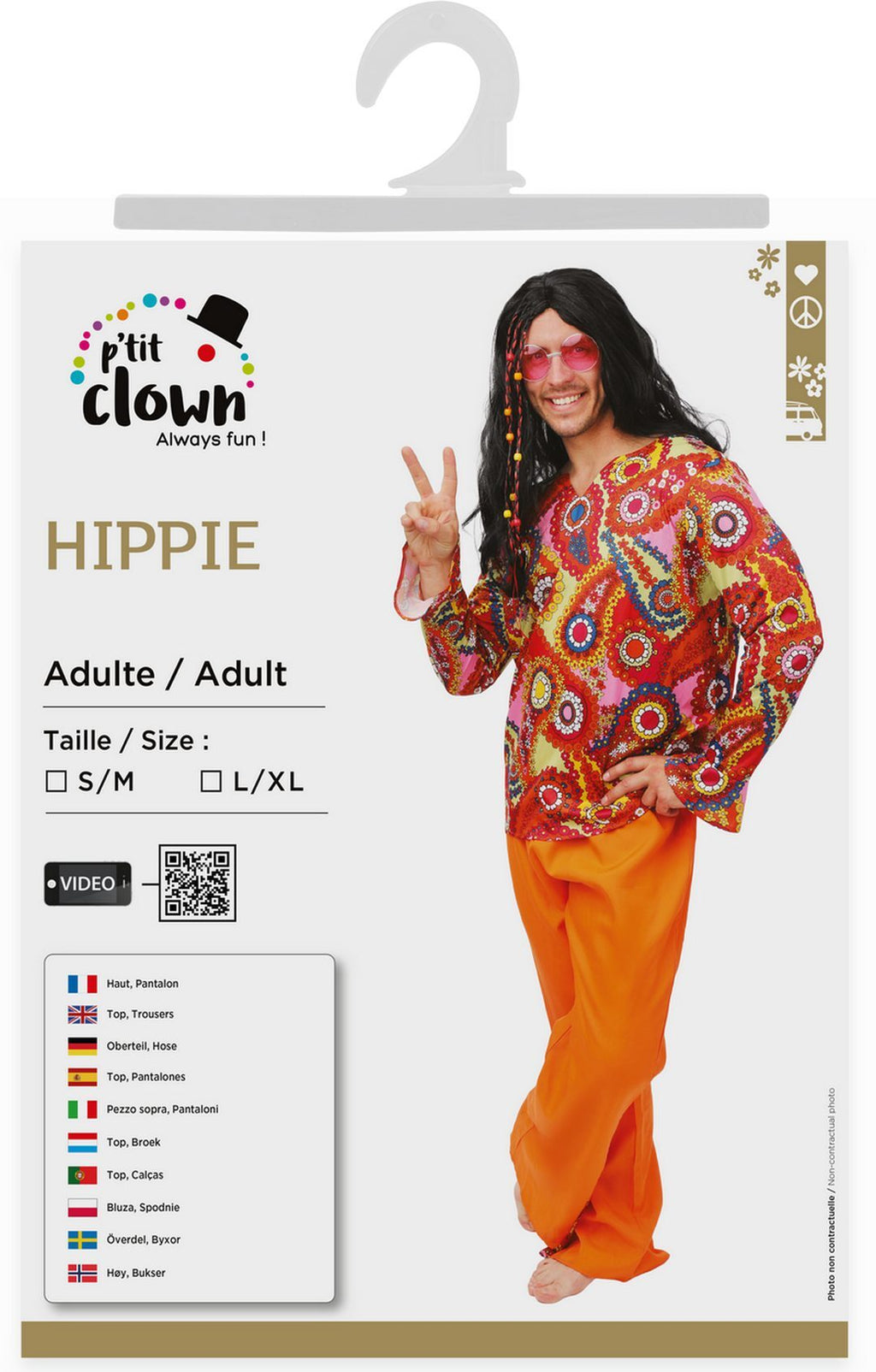 Costume hippie - homme