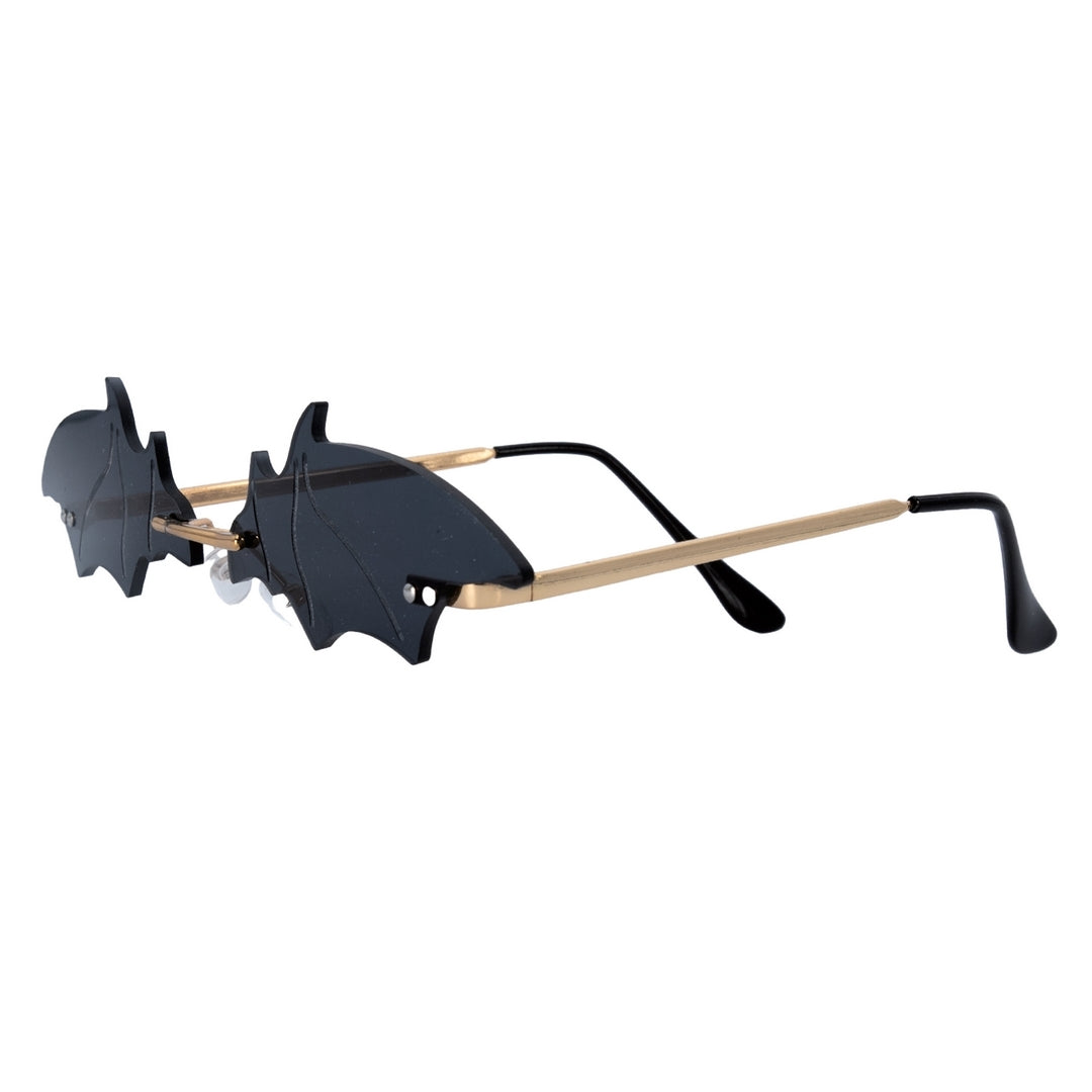 Fledermaus-Sonnenbrille ohne Fassung - Schwarz
