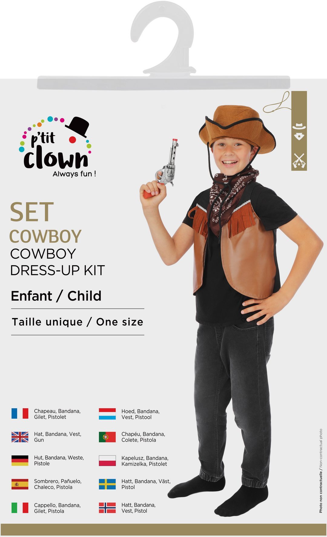 Cowboy-Set - Kinder - Einheitsgröße