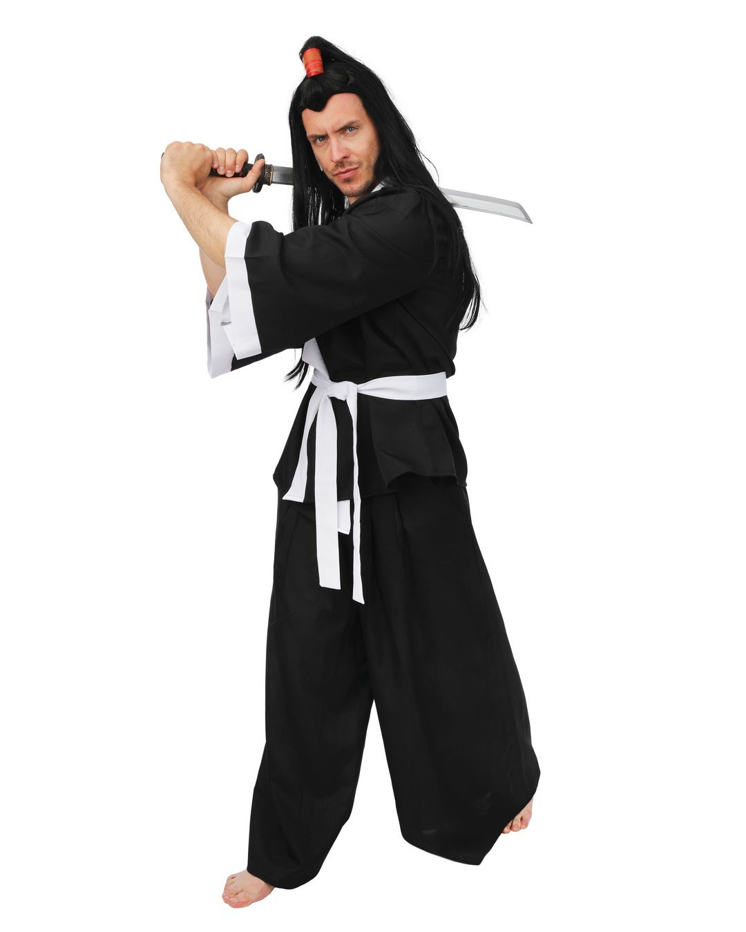 Kimono-Kostüm – schwarz – für Erwachsene