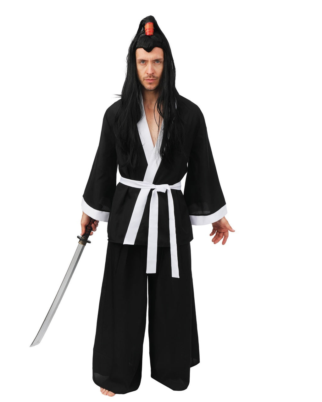 Kimono-Kostüm – schwarz – für Erwachsene