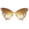 Randlose Schmetterlingsbrille - Gold