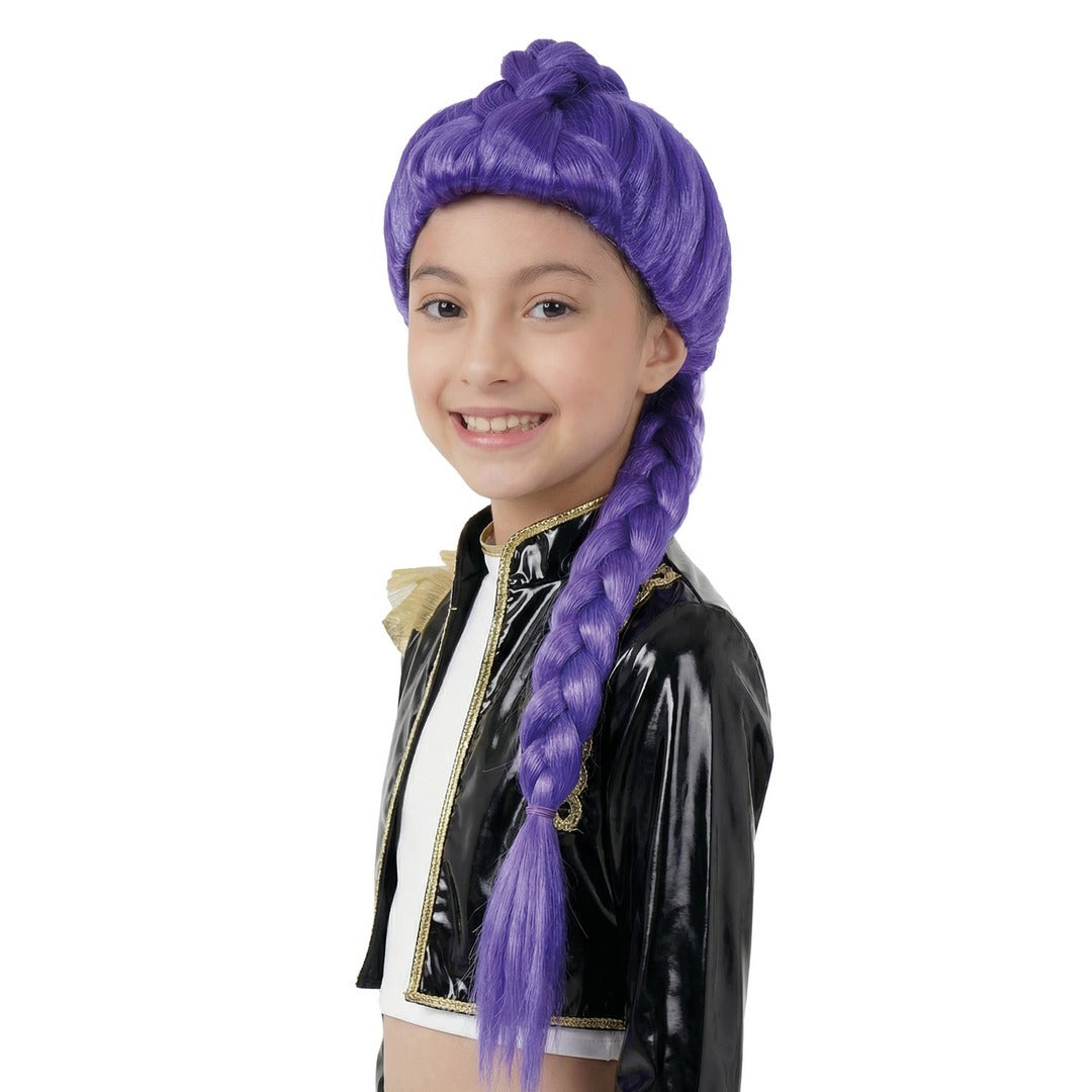 Perruque Chanteuse - violet - enfant