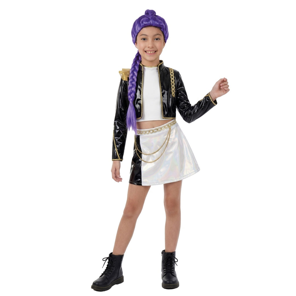 Perruque Chanteuse - violet - enfant