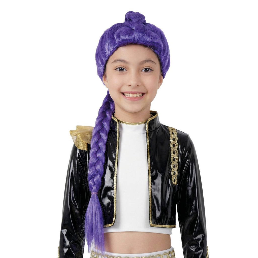 Perruque Chanteuse - violet - enfant