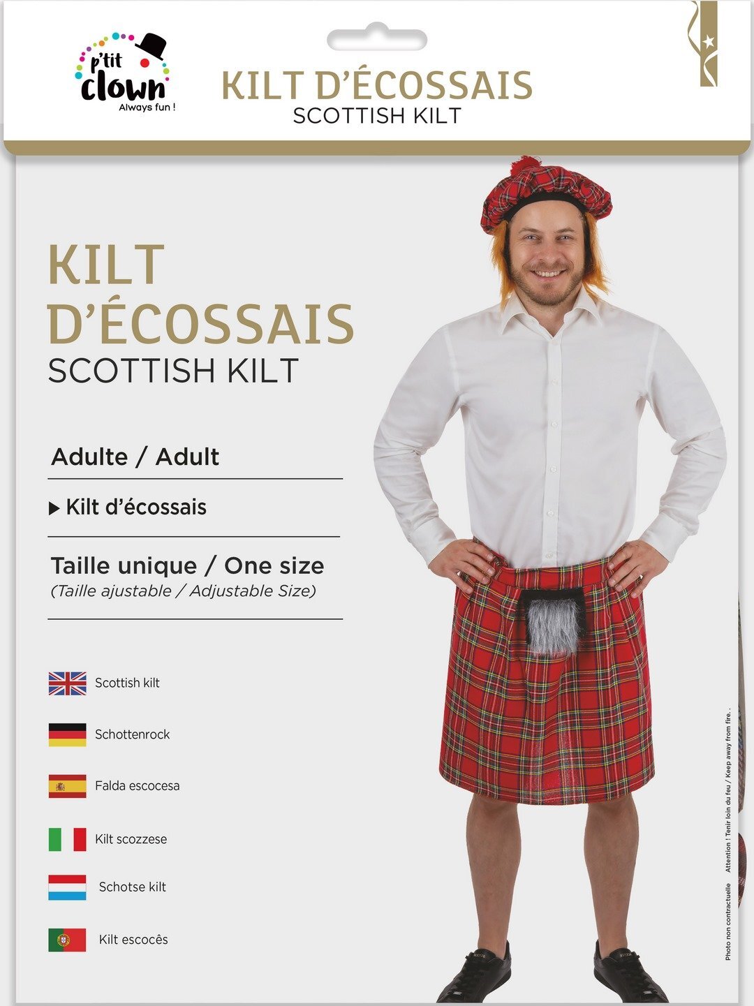 Kilt d'écossais - adulte