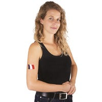 Tatouage drapeau France - lot de 4
