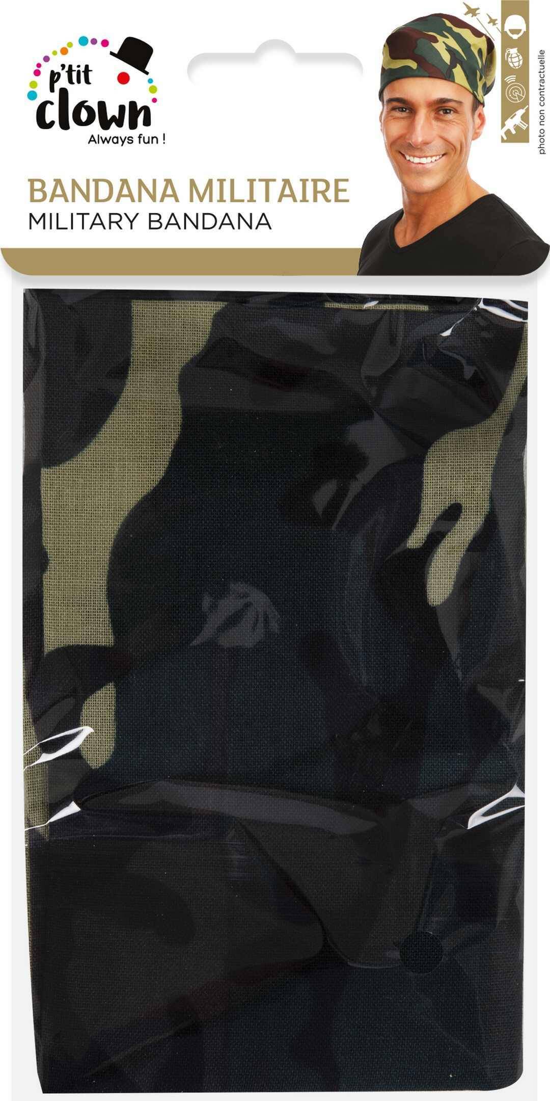 Bandana - militaire camouflage foncé
