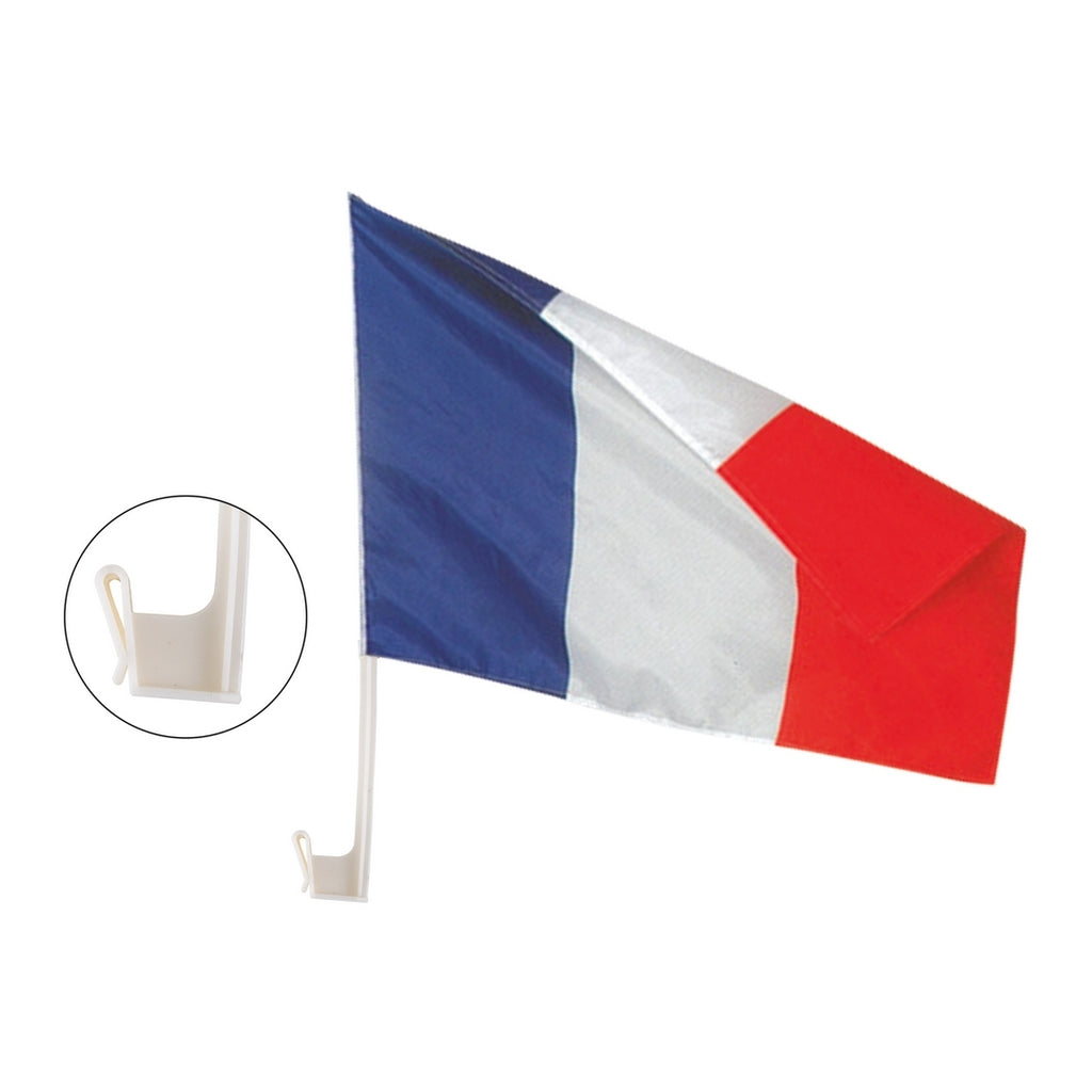 Drapeau France pour voiture - 30x40 cm