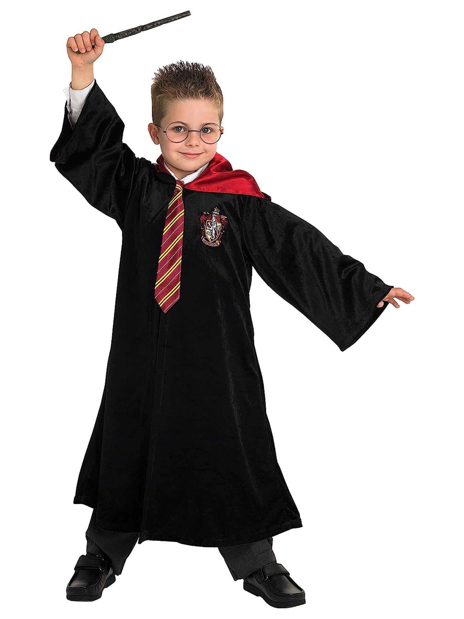 Harry Potter Zubehör-Set Brille + Zauberstab + Krawatte